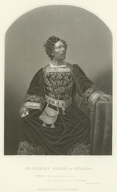 M. Charles Dillon en Othello, Acte III, Scène III - Joseph Kenny Meadows
